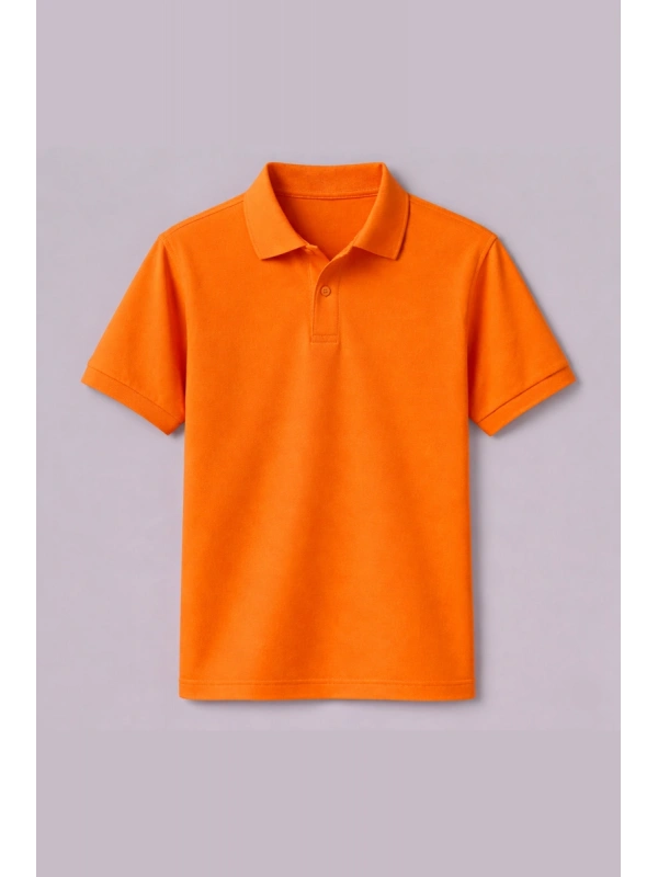 Turuncu Kısa Kollu Polo Yaka Tişört