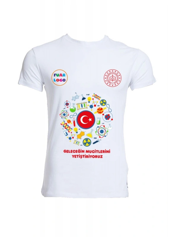 Bilim Şenliği Baskılı Tişört -ö1