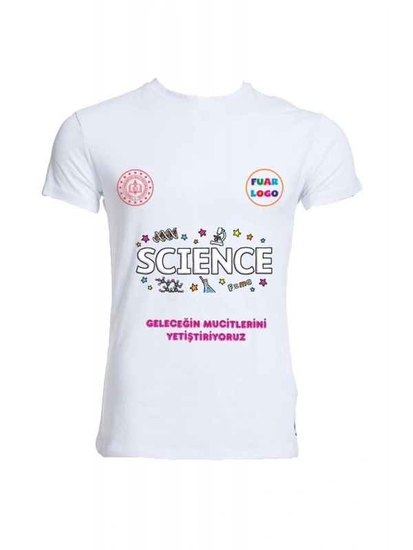 Bilim Şenliği Baskılı Tişört -ö7