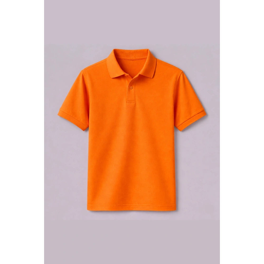 Turuncu Kısa Kollu Polo Yaka Tişört