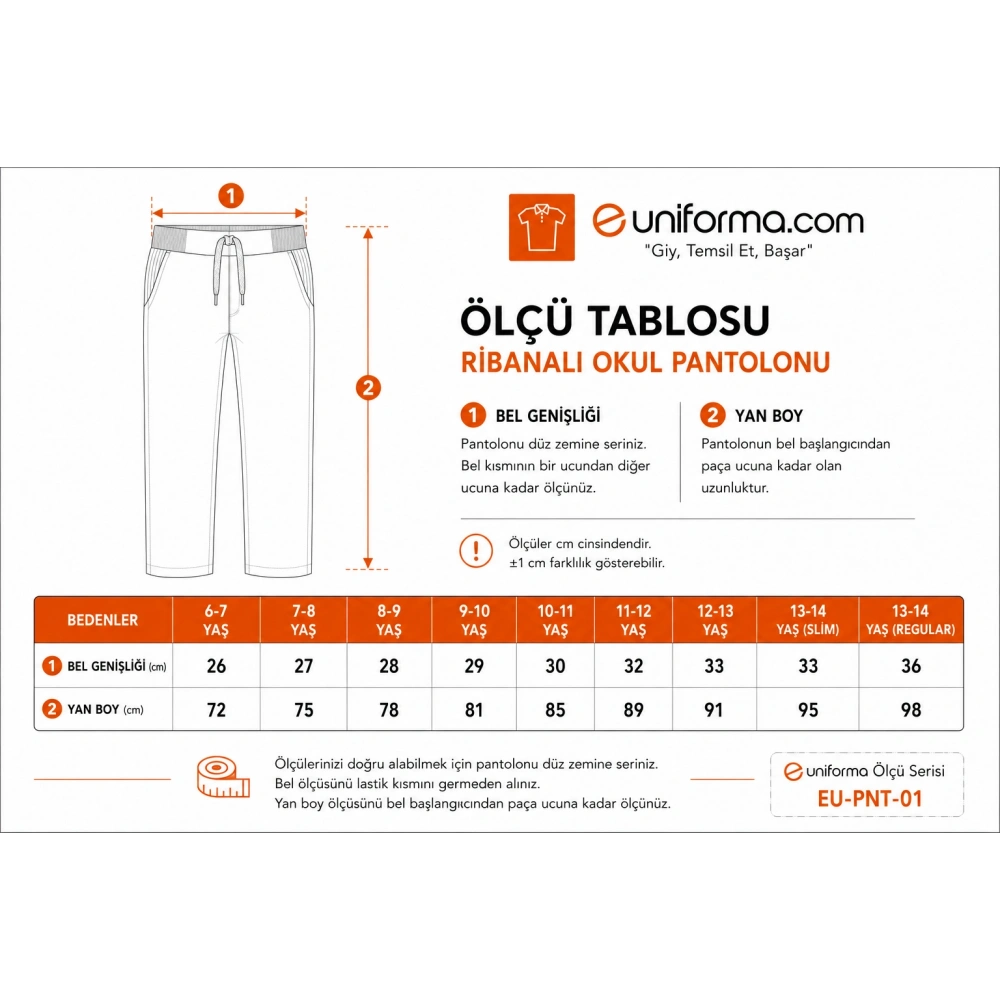Antrasit Çocuk Okul Pantolonu