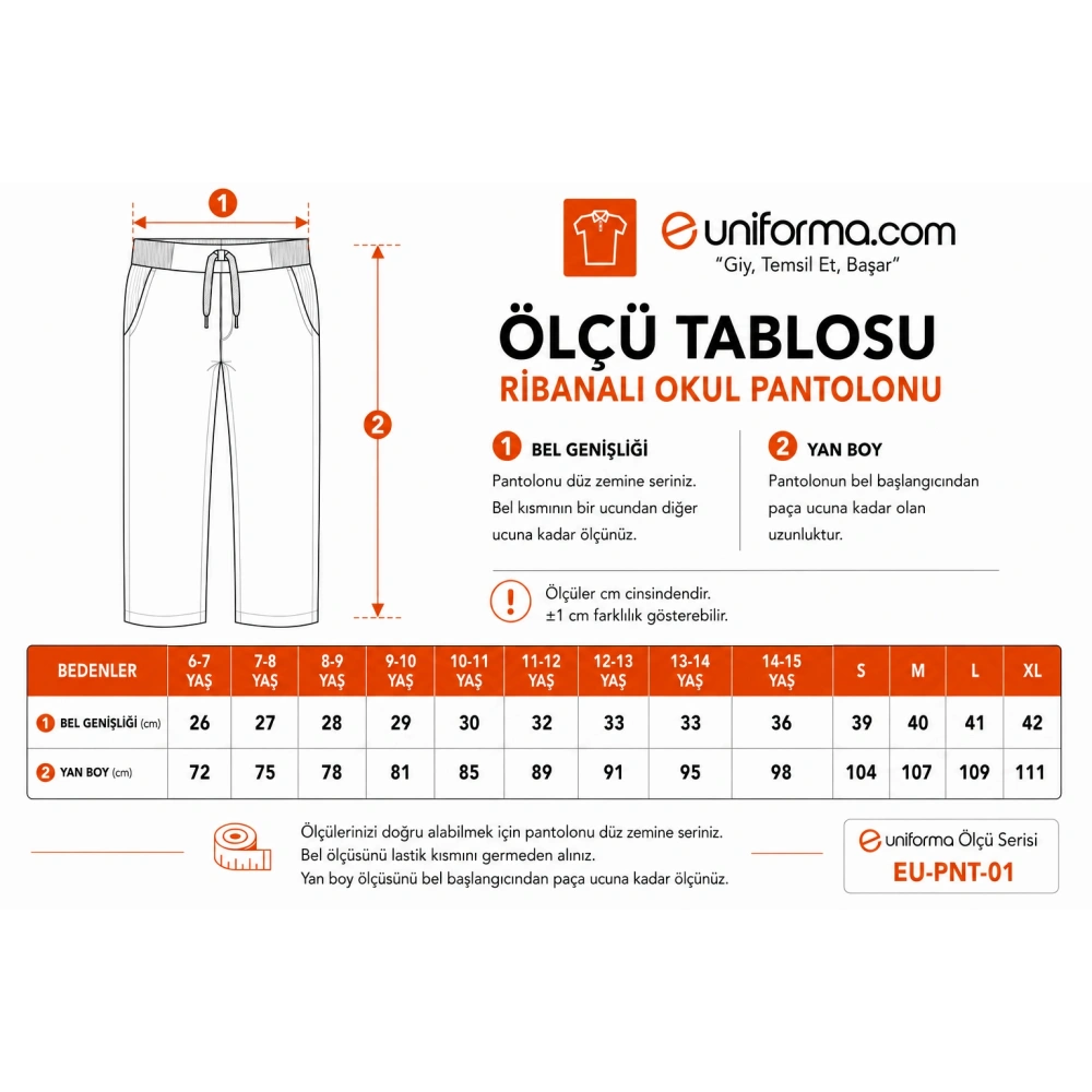 Gri Çocuk Okul Pantolonu