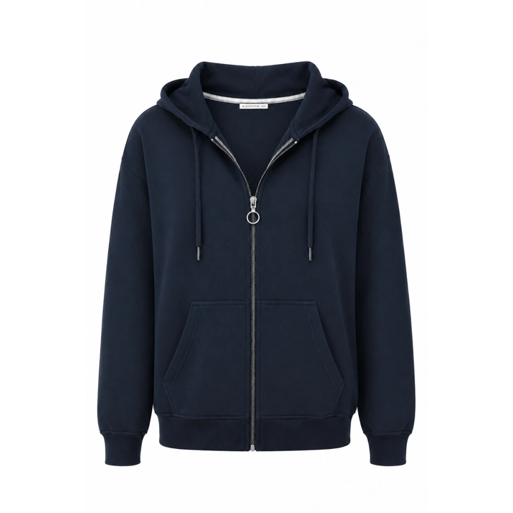 Lacivert Kapüşonlu Okul Hırkası