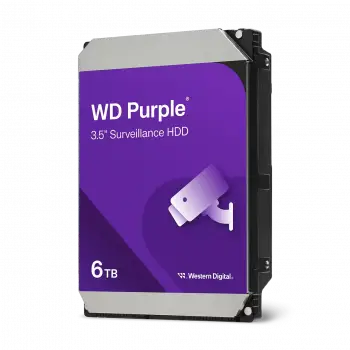 WD Purple 6TB 3.5 256MB Cache SATA 3.0 7x24 Güvenlik Hard Diski WD64PURZ