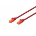 Digitus CAT 6 U/UTP LSZH Patch Cord Kablo - 0.25 Metre, Kırmızı