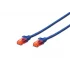 Digitus CAT 6 U/UTP LSZH Patch Cord Kablo - 1 Metre, Mavi
