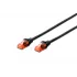 Digitus CAT 6 UTP PVC Patch Cord Kablo - 2 Metre, Siyah