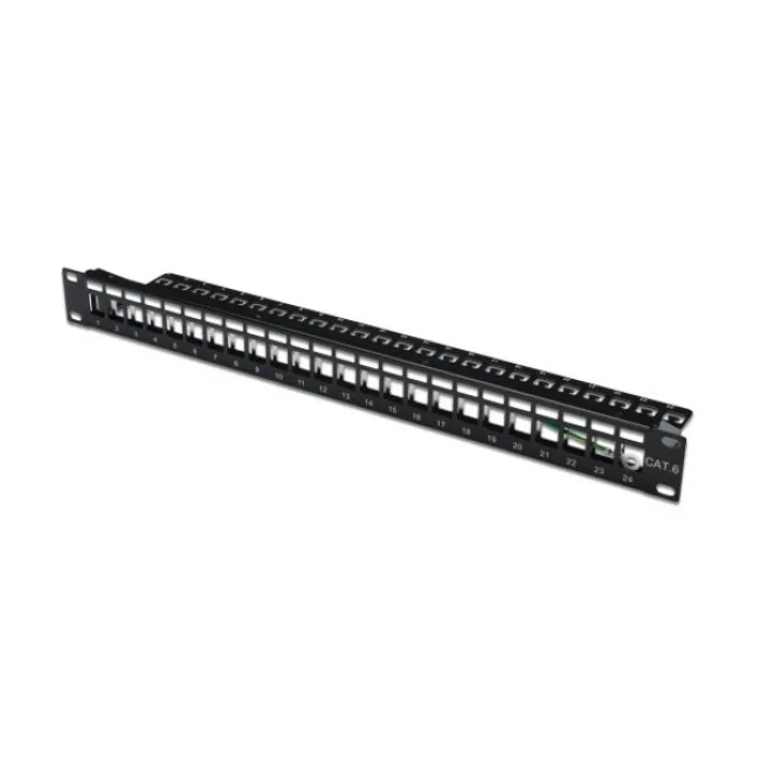 Digitus 24-Port 1U Modüler Boş Patch Panel, Korumalı
