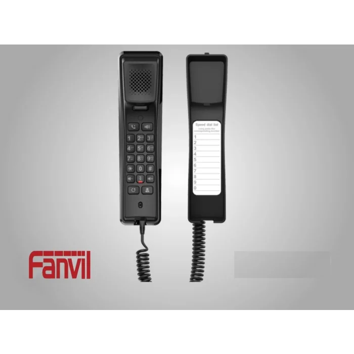 Fanvil H2U Duvar Tipi Ip Telefon (Poe) Siyah