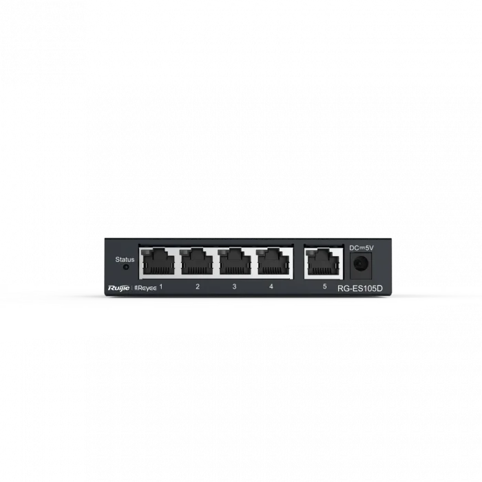 Ruijie Reyee ES105D 5-Port Metal Kasa Tak ve Çalıştır Ethernet Switch