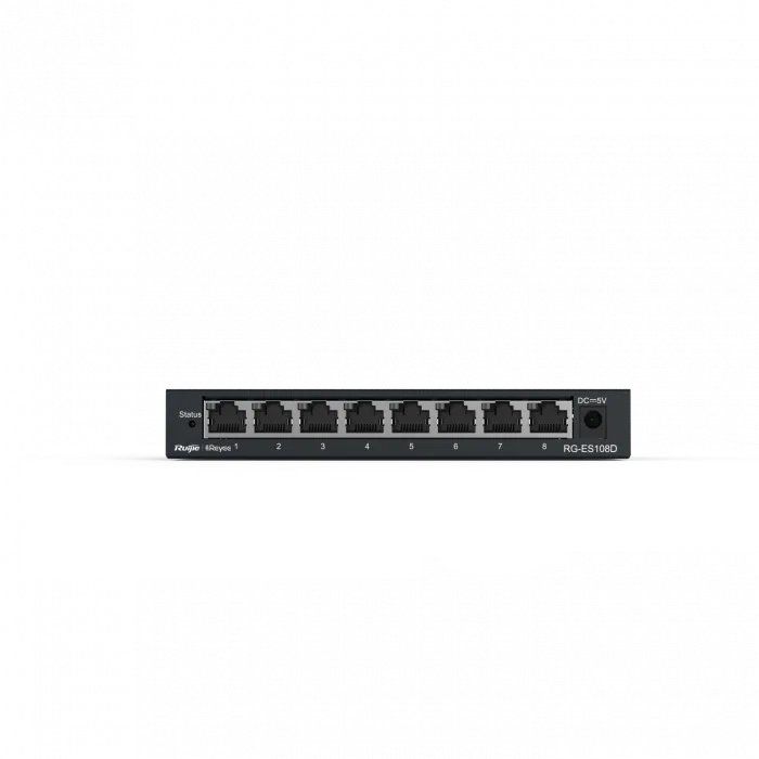 Ruijie Reyee ES108D 8-Port Metal Kasa Tak ve Çalıştır Ethernet Switch