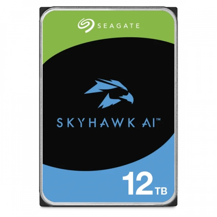 Seagate SkyHawk AI 12TB 3.5 256MB Cache SATA 3.0 Yapay Zeka Güvenlik Diski ST12000VE003