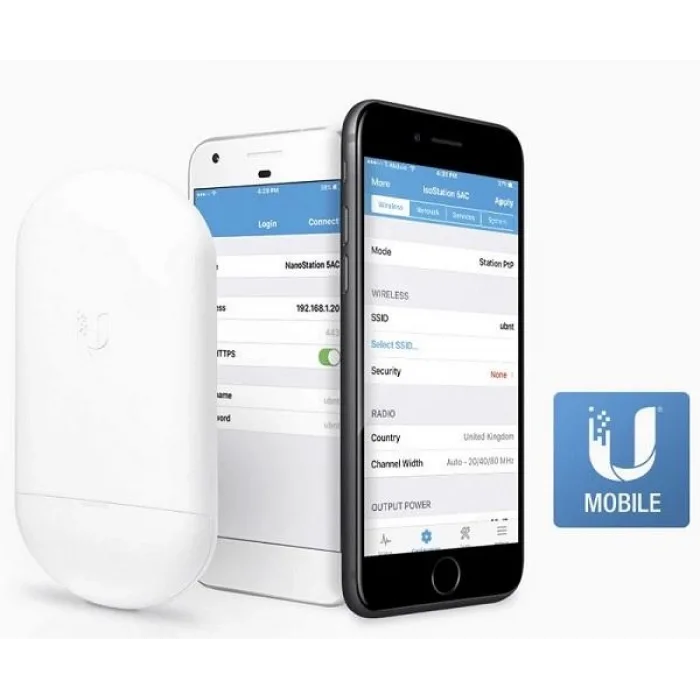 Ubiquiti Loco5AC , AirMax Nanostation , 5 Ghz , 1 Gbps Outdoor Access Point