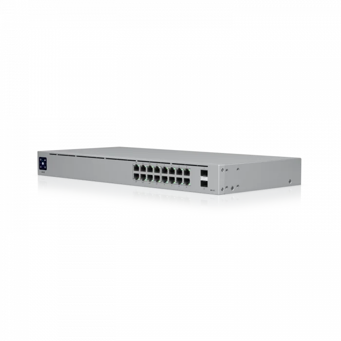 Ubiquiti UniFi Switch 16 PoE | 16-Port Gigabit, Fansız PoE+ Switch