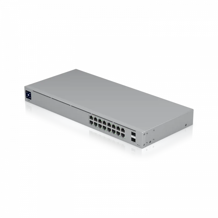 Ubiquiti UniFi Switch 16 PoE | 16-Port Gigabit, Fansız PoE+ Switch