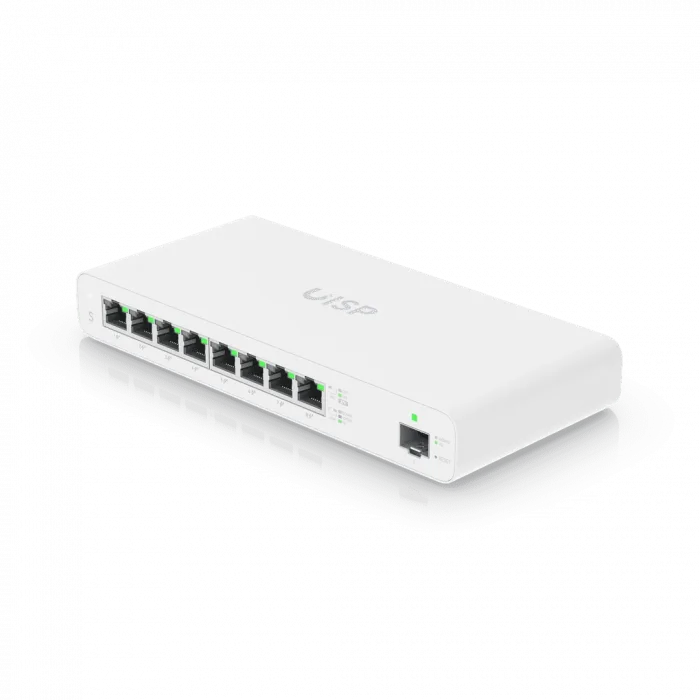 Ubiquiti UISP Switch | 8-Port 24V Pasif PoE WISP Switch (10G SFP+)