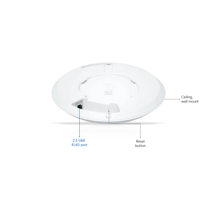 Ubiquiti UniFi U7 LR ( UAP-AC-LR ) WiFi 7 | 2.4-5 Ghz | 2.5GbE PoE | 160 m² Tavan Tipi Access Point