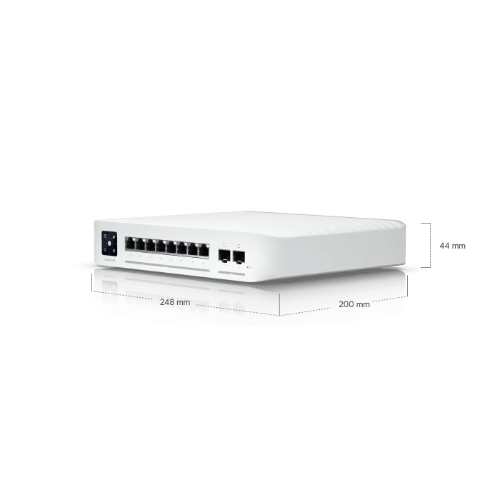 Ubiquiti UniFi Switch Enterprise 8 PoE | 8-Port 2.5GbE Layer 3 PoE+ Switch