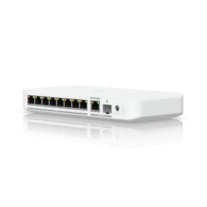 Ubiquiti UniFi USW Flex 2.5G 8 PoE | 8 Port 2.5G Ethernet | 1 Port Combo 10G SFP+ & 10Gbe Ethernet PoE in Swtich