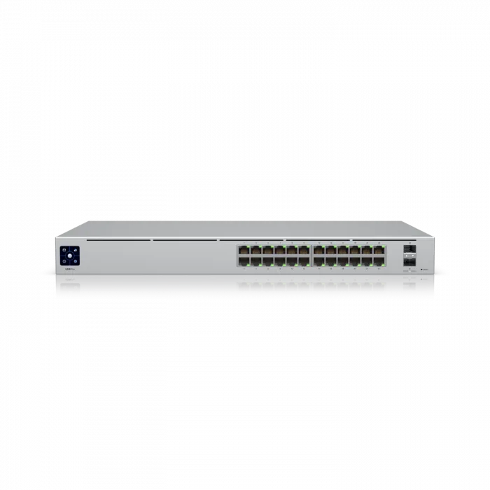 Ubiquiti UniFi Switch Pro 24 | Layer 3, Fansız 24-Port 10G SFP+ Switch
