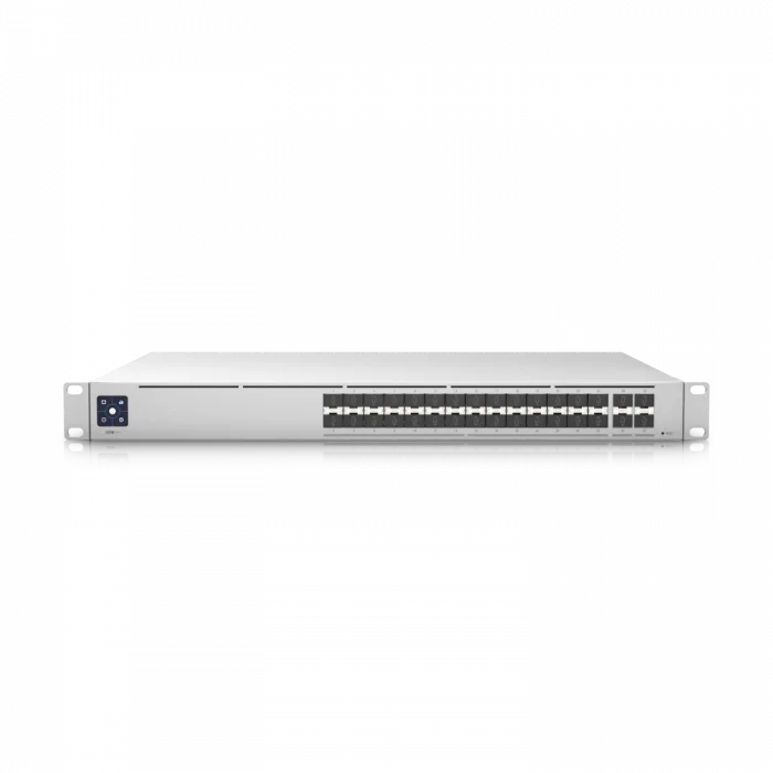 Ubiquiti UniFi Switch Pro Aggregation | 28-Port 10G/25G Full SFP+ Omurga Switch