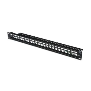 Digitus 24-Port 1U Modüler Boş Patch Panel, Korumalı
