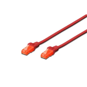 Digitus CAT 6 U/UTP LSZH Patch Cord Kablo - 2 Metre, Kırmızı
