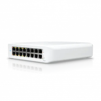 Ubiquiti UniFi Switch Lite 16 PoE | 16-Port Gigabit, Fansız PoE+ Switch