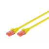 Digitus CAT 6 U/UTP LSZH Patch Cord Kablo - 5 Metre, Sarı