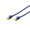 Digitus CAT 6A S/FTP LSZH Profesyonel Patch Cord Kablo - 1 Metre, Mavi