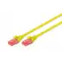 Digitus CAT 6 U/UTP LSZH Patch Cord Kablo - 0.5 Metre, Sarı