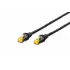 Digitus CAT 6A S/FTP LSZH Profesyonel Patch Cord Kablo - 1 Metre, Siyah