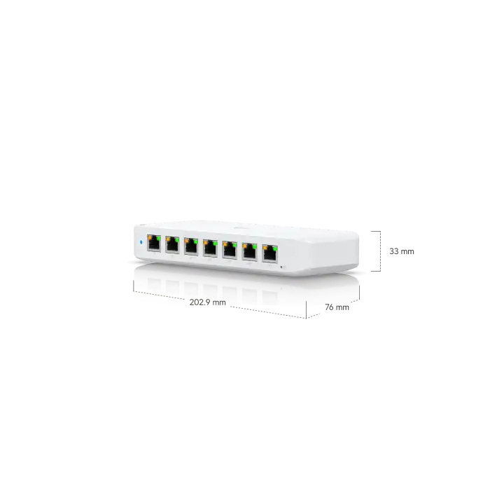 Ubiquiti UniFi Switch Ultra 210W | 8-Port Kompakt, 202W PoE+ Switch