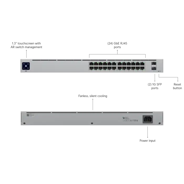 Ubiquiti UniFi Switch 24 - 24 Port Gigabit Yönetilebilir Ağ Anahtarı (USW-24)