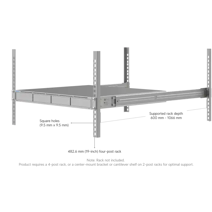 Ubiquiti UNAS-Pro-4 - 4 Diskli ve NVMe Cache Destekli 1U Rack Kurumsal NAS Cihazı