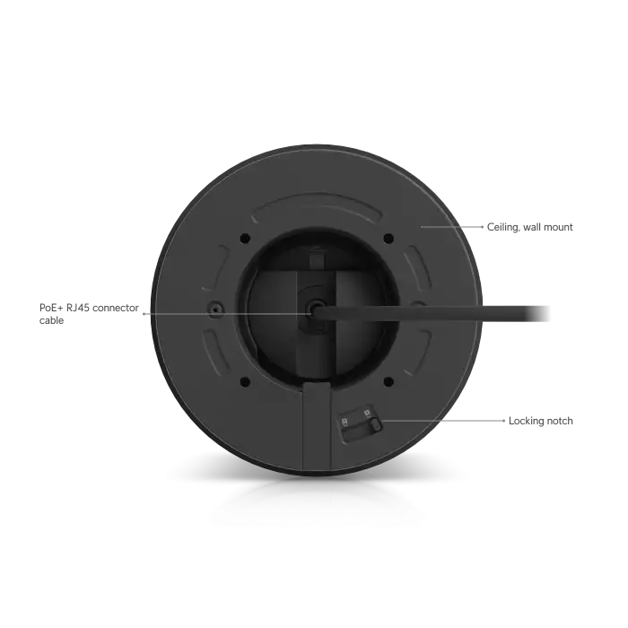 Ubiquiti UniFi Protect G6 Pro Turret Kamera - 4K AI, 2.36x Optik Zoom (Siyah)