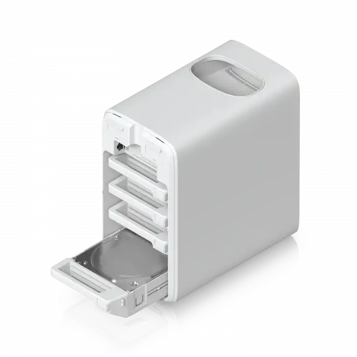 Ubiquiti UNAS-4-W (Beyaz) - UniFi 4 Diskli Ağ Veri Depolama (NAS) Cihazı