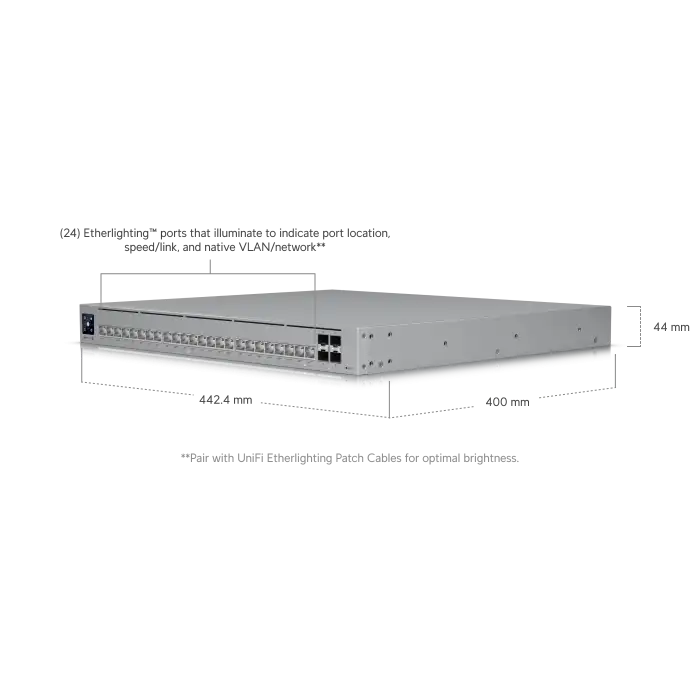 Ubiquiti UniFi Switch Pro HD 24 PoE | 2.5GbE & 10GbE Yüksek Yoğunluklu Switch
