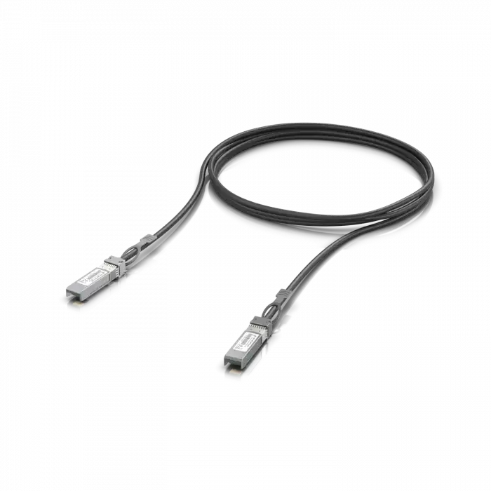 Ubiquiti UniFi 10G SFP+ DAC Bağlantı Kablosu Siyah - 3 Metre UACC-DAC-SFP10-3M