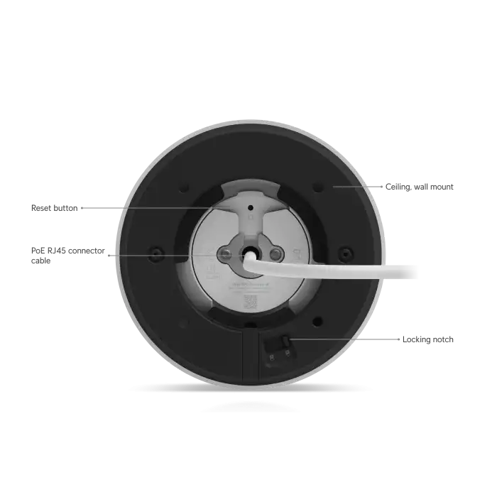 Ubiquiti UniFi Protect G6 Turret Beyaz | 4K Plaka ve Yüz Tanımalı AI Güvenlik Kamerası Beyaz