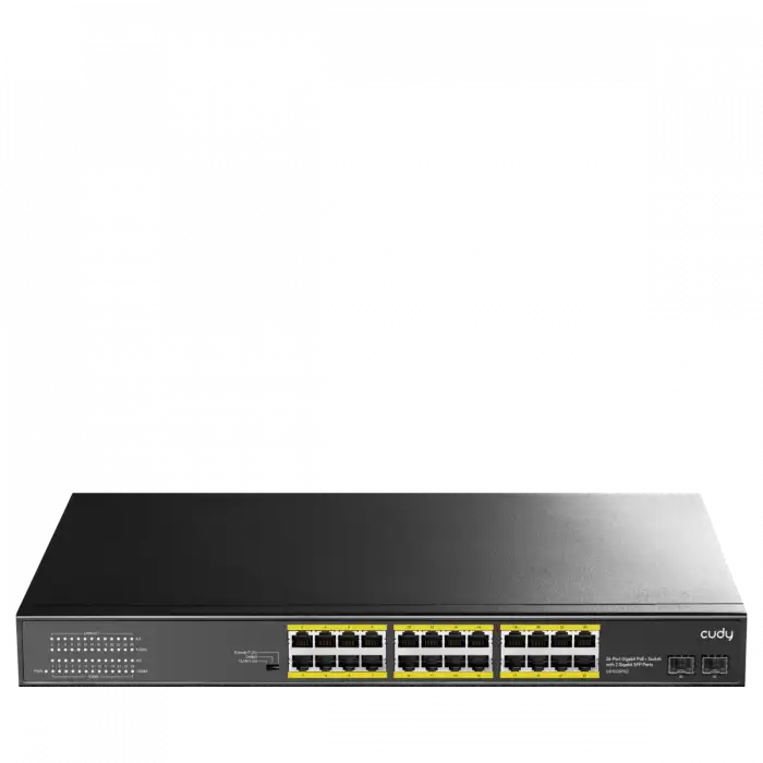 Cudy GS1028PS2 2 Port Sfp, Vlan, Cctv, 24 Port Gigabit 300W Poe+ Metal Switch