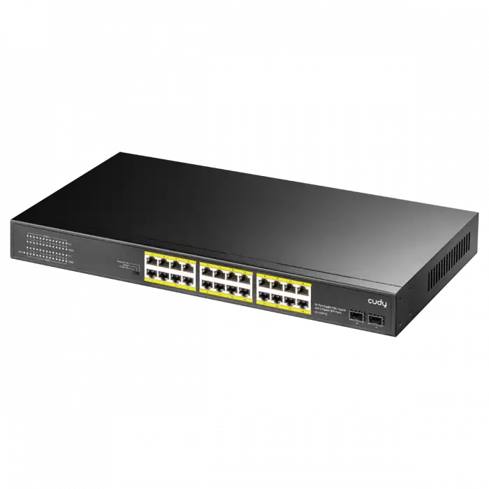 Cudy GS1028PS2 2 Port Sfp, Vlan, Cctv, 24 Port Gigabit 300W Poe+ Metal Switch