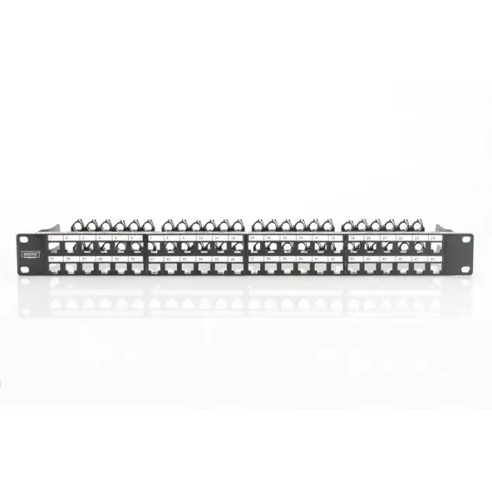 Digitus 48-Port 1U Modüler Boş Patch Panel, Korumalı