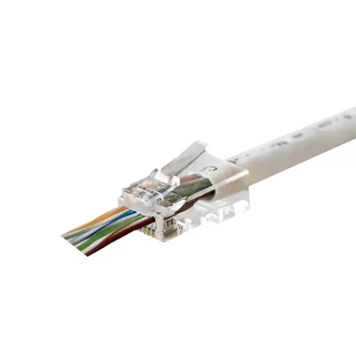 EZ-Plug MPC6U3EZ | Profesyonel Cat6 Pass-Through RJ45 Konnektör (100lü Paket)