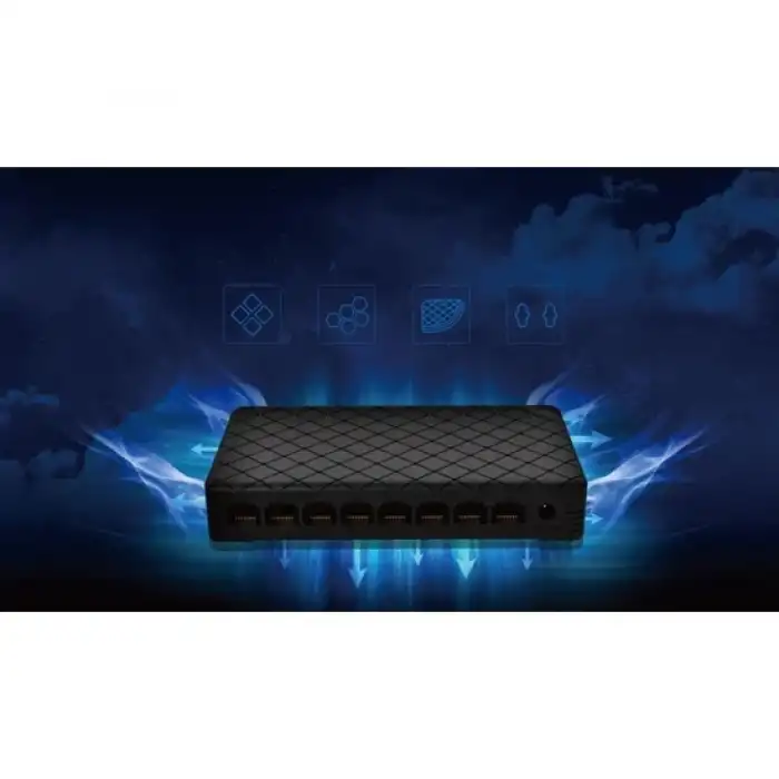 Ruijie Reyee RG-ES08 8-Port Fast Ethernet Tak ve Çalıştır Switch