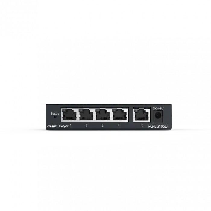 Ruijie Reyee ES105D 5-Port Metal Kasa Tak ve Çalıştır Ethernet Switch
