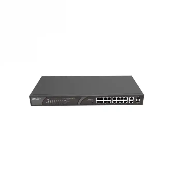 Ruijie Reyee ES118S-LP 18-Port Yönetilemez PoE Switch (16 PoE + 2 Gigabit Uplink)