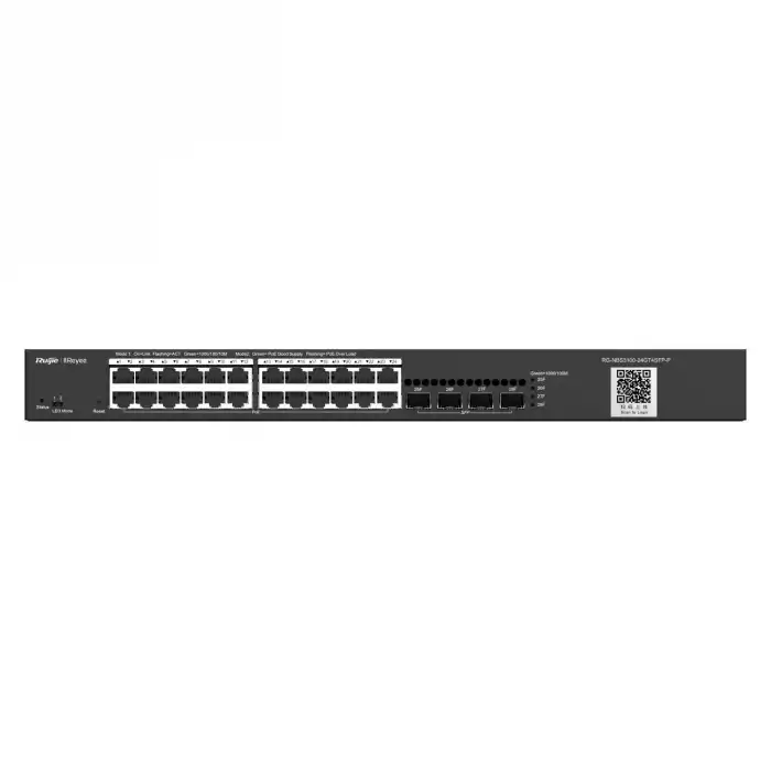 Ruijie Reyee RG-NBS3100-24GT4SFP-P 28-Port L2 Yönetilebilir Gigabit PoE+ Switch (4 SFP Uplink)