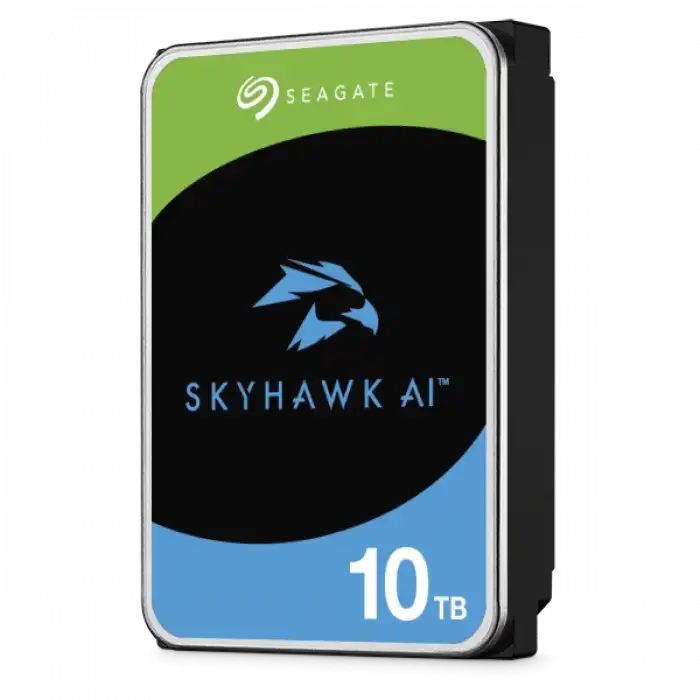 Seagate SkyHawk AI 10TB 3.5 256MB Cache SATA 3.0 Yapay Zeka Güvenlik Diski ST10000VE001