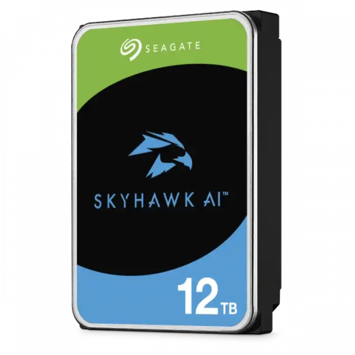 Seagate SkyHawk AI 12TB 3.5 256MB Cache SATA 3.0 Yapay Zeka Güvenlik Diski ST12000VE003